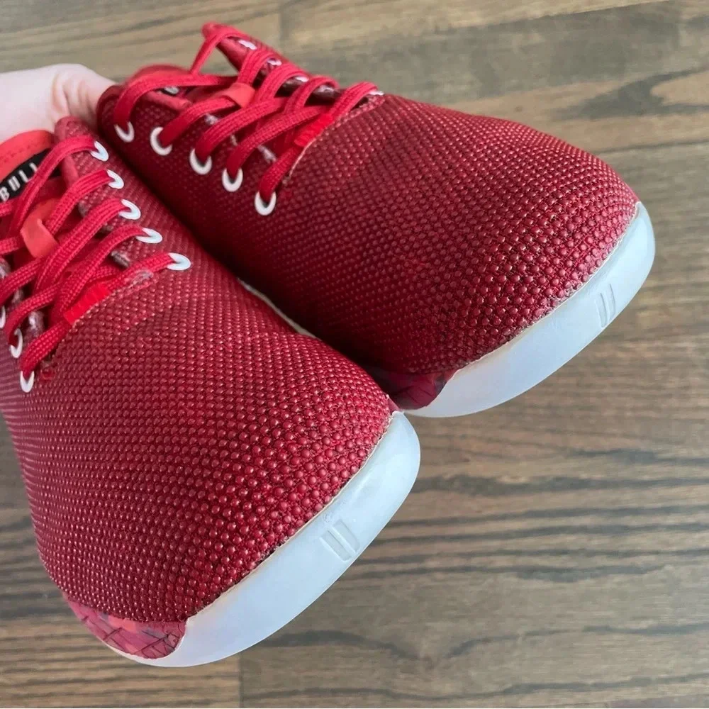 NoBull Fire Heather Red Superfabric Trainers Men 13 Women 14.5